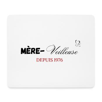 Mère veilleuse depuis 1976 - Tapis de souris (format paysage) - blanc - Devant