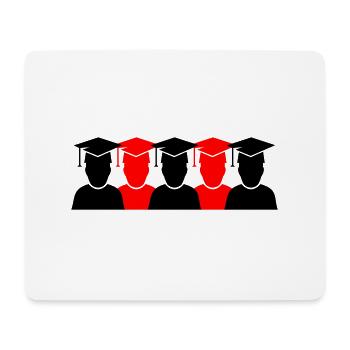 Diplômes d’étudiants 2 - Tapis de souris (format paysage) - blanc - Devant