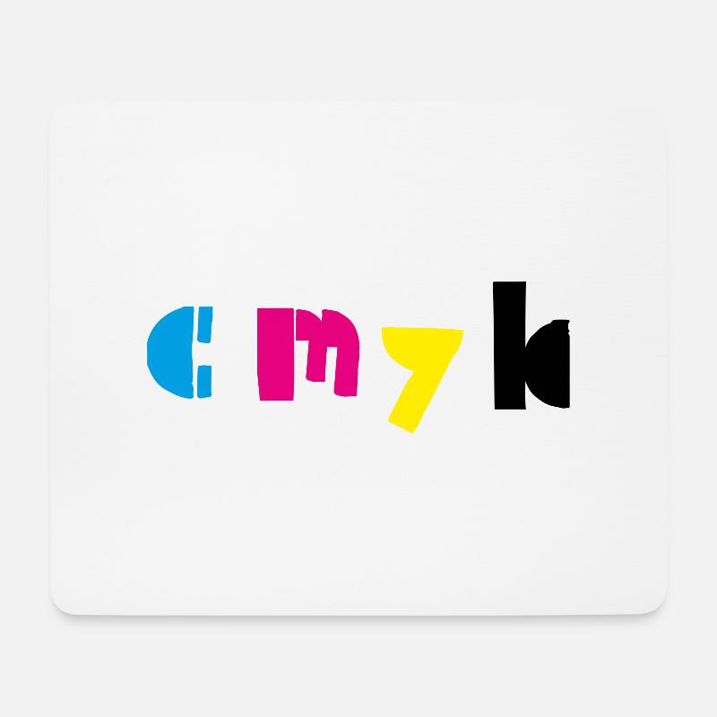 Cmyk - Mouse Pad (horizontal) - white