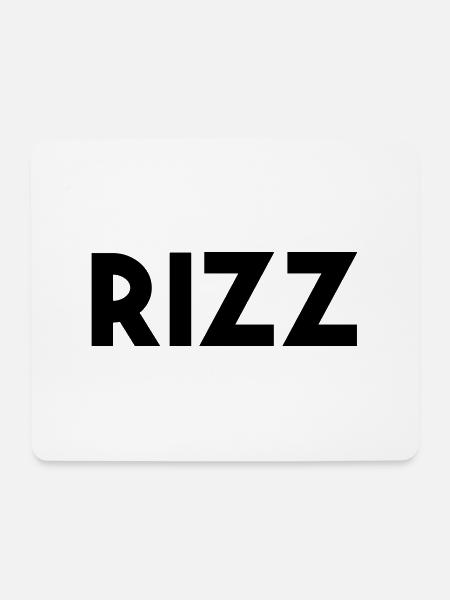 Rizz - Mousepad (Querformat) - Weiß