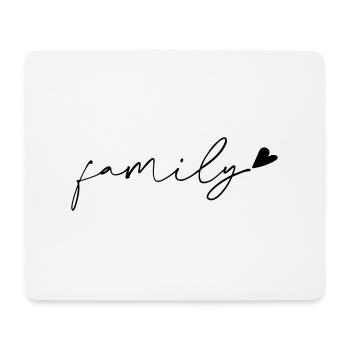 Famille - Tapis de souris (format paysage) - blanc - Devant