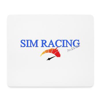 SIM Racing - Tapis de souris (format paysage) - blanc - Devant