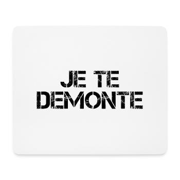 Je te Démonte - Tapis de souris (format paysage) - blanc - Devant