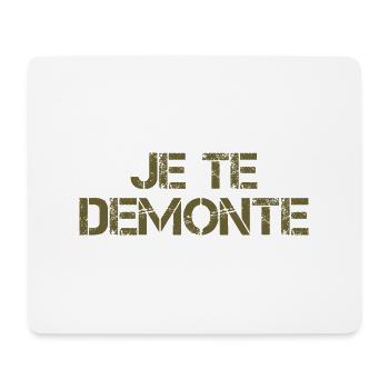 Je te Démonte - Tapis de souris (format paysage) - blanc - Devant