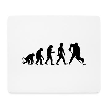 hockey evolution - Mousepad (Querformat) - Weiß - Vorne