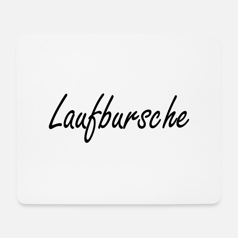 Marathon Running Jogging - Mousepad (Querformat) - Weiß