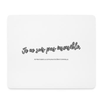 Insensible 2 - Tapis de souris (format paysage) - blanc - Devant