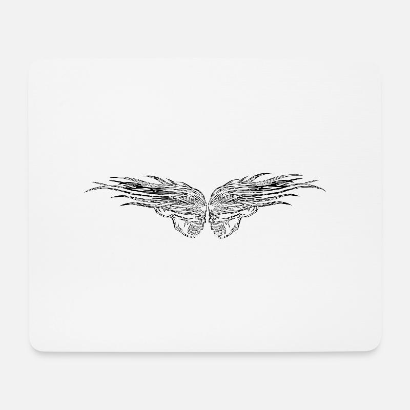 Skulls - Mouse Pad (horizontal) - white