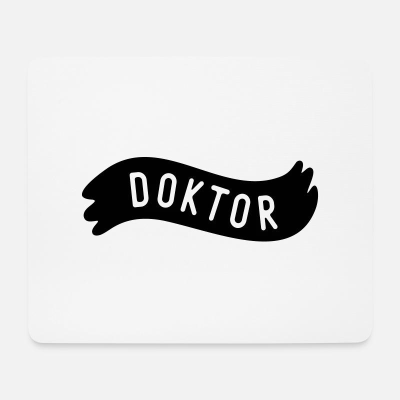 Doktor - Mousepad (Querformat) - Weiß