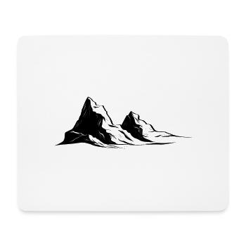 Mountains - Mouse Pad (horizontal) - white - Front