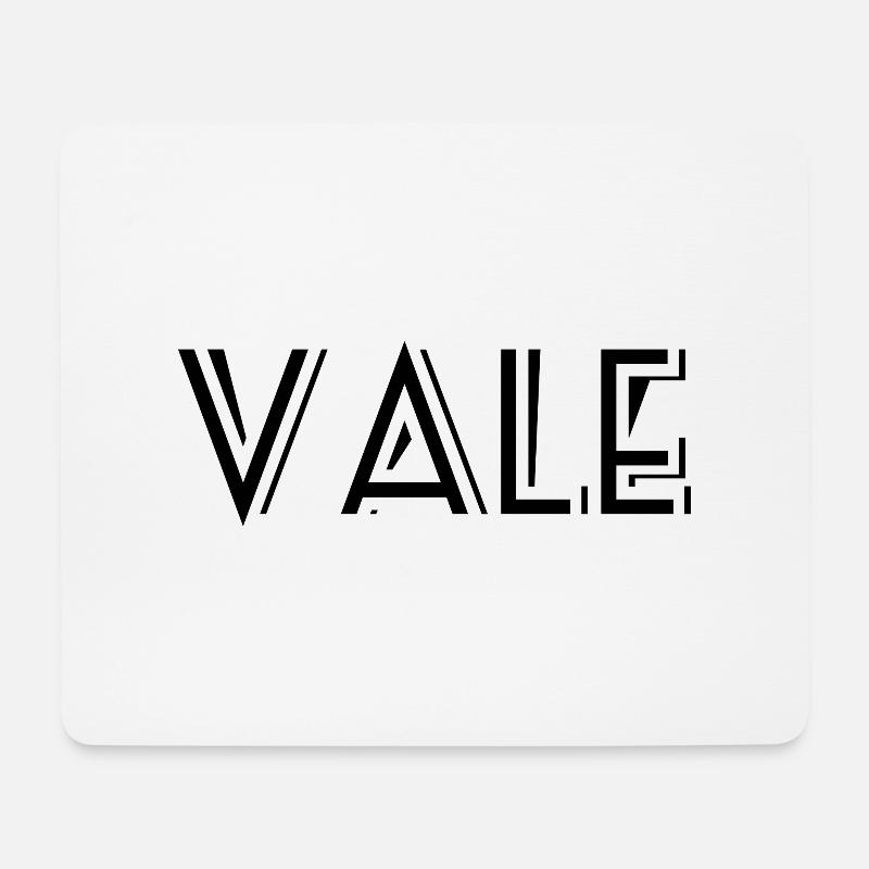 Vale - Mousepad (Querformat) - Weiß
