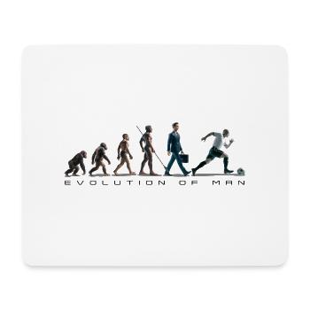 Evolution Fussball Zeichenfläche 1 Kopie - Mousepad (Querformat) - Weiß - Vorne