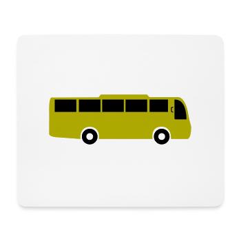 bus - Mousepad (Querformat) - Weiß - Vorne