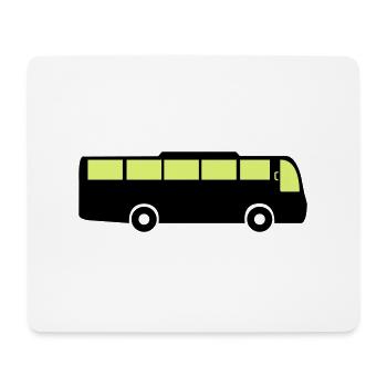 bus - Mousepad (Querformat) - Weiß - Vorne