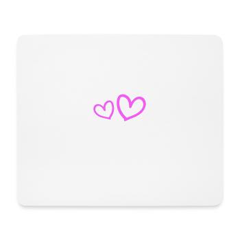 Team Member Heart Love - Mouse Pad (horizontal) - white - Front