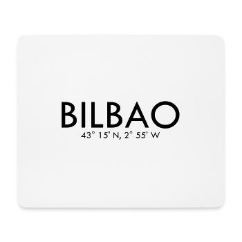 Bilbao Spain Coordinates Latitude Longitude - Mousepad (Querformat) - Weiß - Vorne