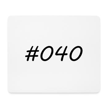 #040 - 040 - Vorwahl - Hamburg - Elbe - Alster - Mousepad (Querformat) - Weiß - Vorne