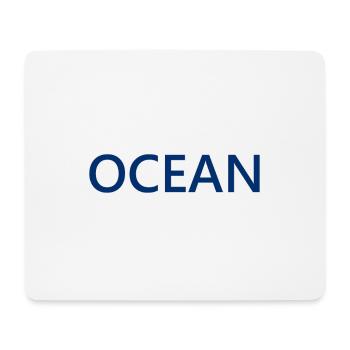 Ocean Lettering Design Logo Ozean Meer - Mousepad (Querformat) - Weiß - Vorne