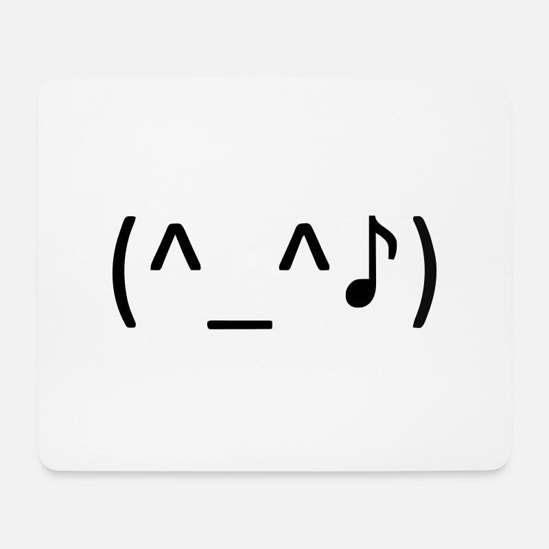 Fröhlich und musikalisch! 🎶 - Mousepad (Querformat) - Weiß