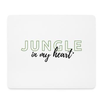 La jungle dans mon cœur - Tapis de souris (format paysage) - blanc - Devant