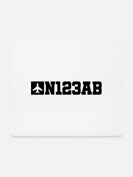 Custom Aviation - Flugzeug - Luffahrt - Pilot - Mousepad (Querformat) - Weiß