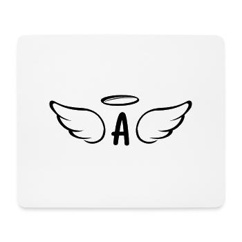 Engelsflügel-Brief - Mousepad (Querformat) - Weiß - Vorne
