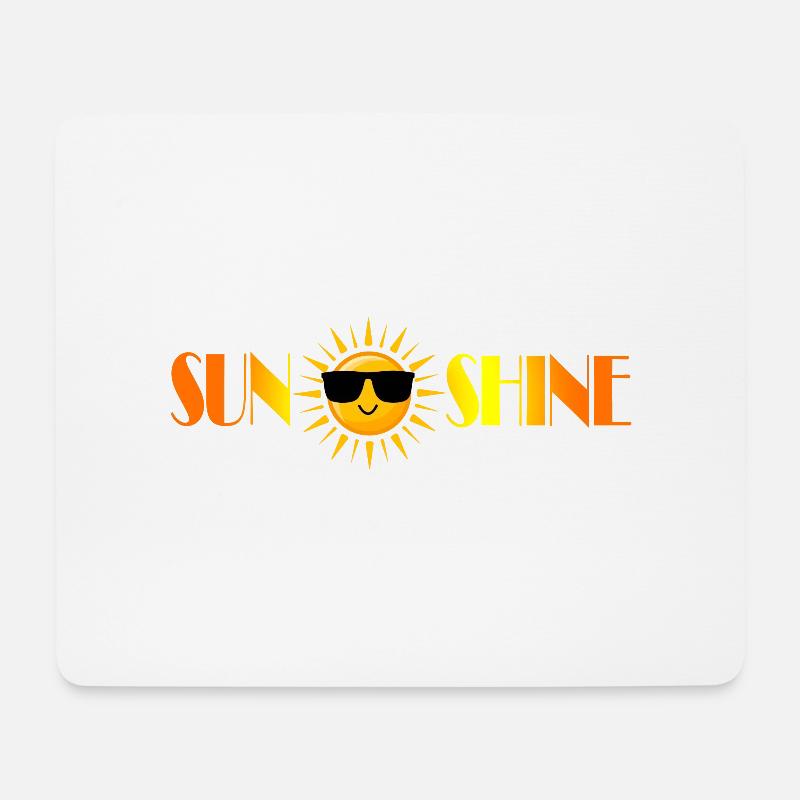 Sonnenschein - Mousepad (Querformat) - Weiß