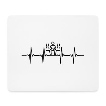 Sauna Wellness Spa - Mouse Pad (horizontal) - white - Front