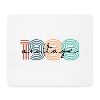 1988 Vintage Retro - Mouse Pad (horizontal) - white - Front