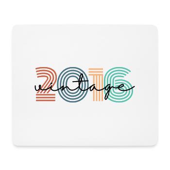 2016 Vintage Retro - Mouse Pad (horizontal) - white - Front
