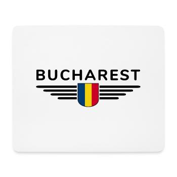 Bukarest T Shirt für Rumänien Fans Outfit - Mousepad (Querformat) - Weiß - Vorne