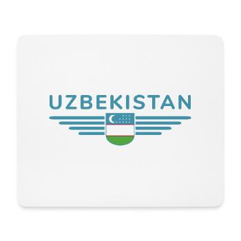 Usbekistan T-Shirt – Stolz und Kultur - Mousepad (Querformat) - Weiß - Vorne