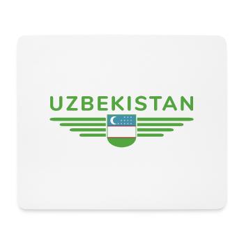 Usbekistan T-Shirt – Stolz und Kultur - Mousepad (Querformat) - Weiß - Vorne