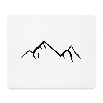 mountains - Mouse Pad (horizontal) - white - Front