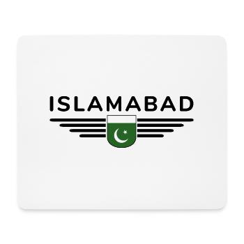 Islamabad Design – Style de la capitale - Tapis de souris (format paysage) - blanc - Devant