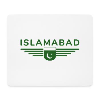 Islamabad Design – Style de la capitale - Tapis de souris (format paysage) - blanc - Devant