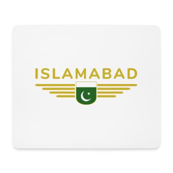 Islamabad Design – Style de la capitale - Tapis de souris (format paysage) - blanc - Devant