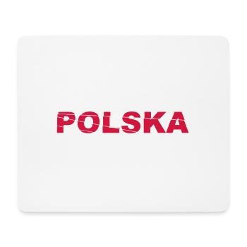 Polska Lettrage - Polen - Pologne - polnisch - Tapis de souris (format paysage) - blanc - Devant