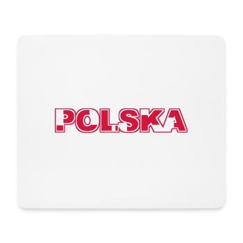 Polska Lettrage - Polen - Pologne - polnisch - Tapis de souris (format paysage) - blanc - Devant
