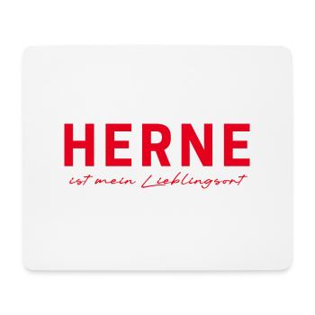 Herne T-Shirt – Montrez votre amour pour la région de la Ruhr - Tapis de souris (format paysage) - blanc - Devant
