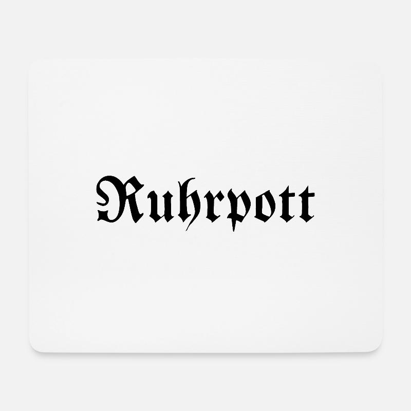 Ruhrpott - Pott - Bergbau - Kumpel - Ruhr - Shirt - Mousepad (Querformat) - Weiß
