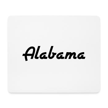 Alabama - États-Unis - États-Unis d’Amérique - Tapis de souris (format paysage) - blanc - Devant