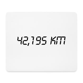 Marathon 42,195 km - Running - Jogging - Race - Mouse Pad (horizontal) - white - Front