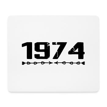 1974 Retro 1974 Birthday 1974 Vintage 1974 - Mouse Pad (horizontal) - white - Front