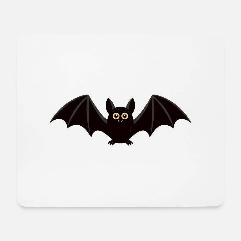 Fledermaus - Mousepad (Querformat) - Weiß