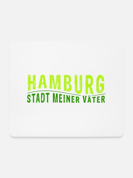 HAMBURG STADT MEINER VÄTER (Vectorgrafik) - Mousepad (Querformat) - Weiß
