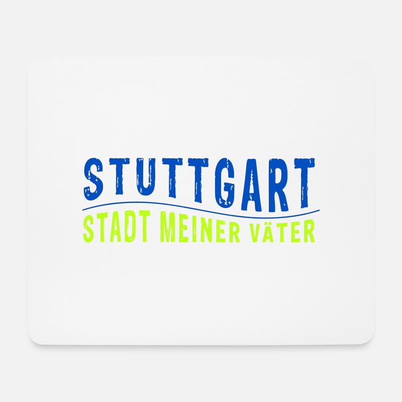 Stuttgart STADT MEINER VÄTER (Vektorgrafik) - Mousepad (Querformat) - Weiß