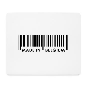 Made in Belgium / Belgique - Tapis de souris (format paysage) - blanc - Devant