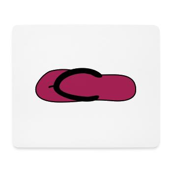 badelatsch schuhe - Mousepad (Querformat) - Weiß - Vorne