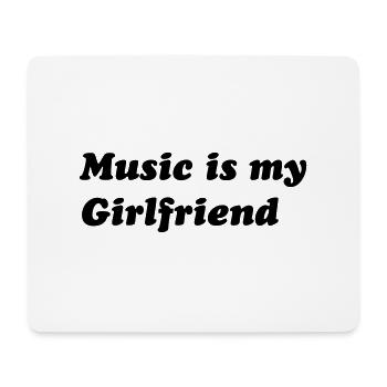 music - Mousepad (Querformat) - Weiß - Vorne